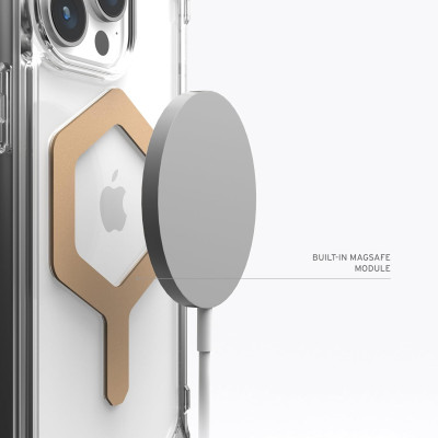 UAG Чохол для Apple iPhone 15 Pro Max Plyo Magsafe, Ice/Gold