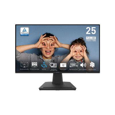 MSI Монітор 24.5" PRO MP252 HDMI, DP, MM, IPS, 100Hz, 1ms, sRGB 100%, AdaptiveSync