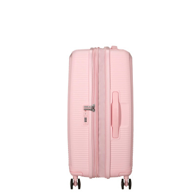 American Tourister Валіза American Tourister, Soundbox, поліпропілен, середня, 67см, 71.5/81л, TSA, 4 колеса, EXP, пастельно-рожевий