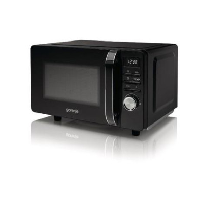 Gorenje Мікрохвільова піч, 20л, електр. кер., 700Вт, гриль, дисплей, чорний