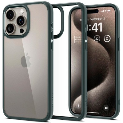 Spigen Чохол для Apple iPhone 15 Pro Max Ultra Hybrid, Abyss Green