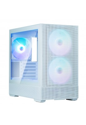 Zalman Корпус P30 AIR без БП, 1xUSB3.0, 1xUSBType-C, 3x140мм ARGB, VGA 392мм, LCS ready, TG Side Panel, mATX, білий