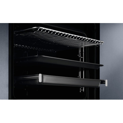 Electrolux Духовий шафа електричний, 65л, A+, дисплей, конвекція, піроліз, телескопічні напрямні, нерж.