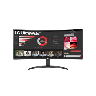 LG Монітор 34" 34WR50QC-B 2xHDMI, DP, Audio, VA, 3440x1440, 21:9, 100Hz, sRGB 99%, CURVED, FreeSync, HDR10