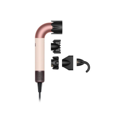 Dyson Фен Dyson HD17 Supersonic R Ceramic Pink/Rose Gold, 1700Вт, 4 режими, іонізація, хол. обдування, 5 насадок, розовий