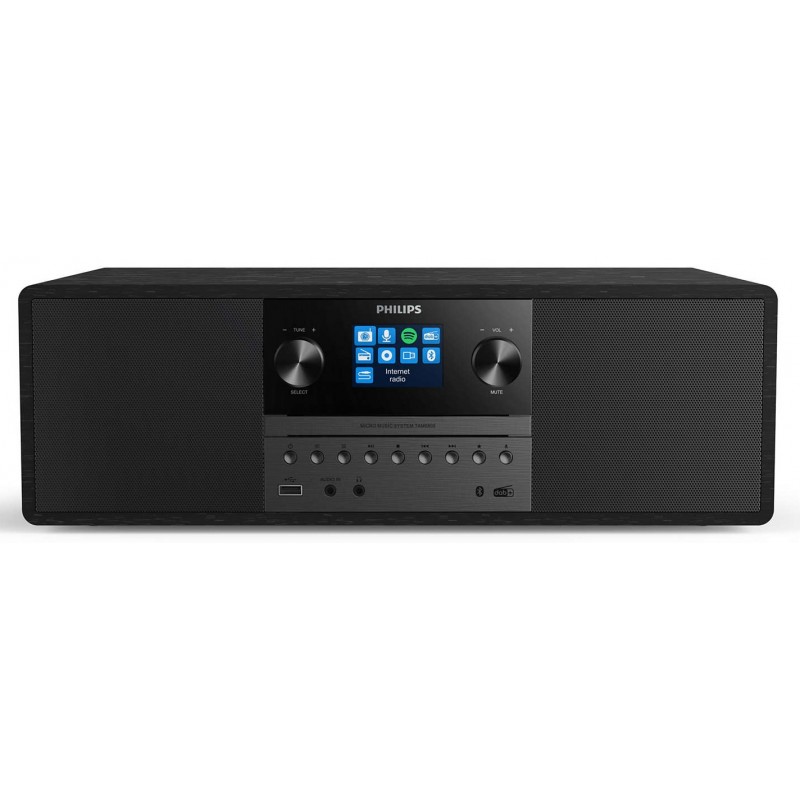 Philips Мікросистема TAM6805 2.0, 50W, Spotify, LCD 2.4", FM/DAB+, MP3-CD, USB, Wireless