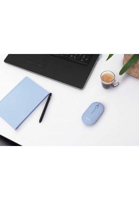 Trust Миша Puck Rechargeable Ultra-Thin BT WL Silent Blue