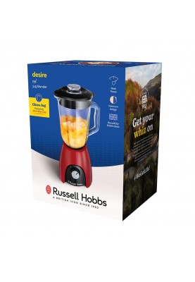 Russell Hobbs Блендер стаціонарний Desire Red, 650Вт, чаша-1500мл, червоний