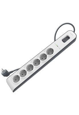 Belkin Підовжувач-фільтр мережевий 6хТип F, 3x1.5мм кв, 16А, з захистом від перенапруги, 2м, білий
