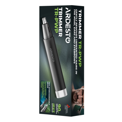 ARDESTO Тримір TR-Y5, для носа та вух, сталь, чорний