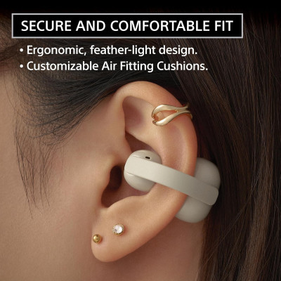 Sony Навушники TWS Sony LinkBuds Clip BT 5.3, IPX4, SBC, AAC, Mic, Бежевий
