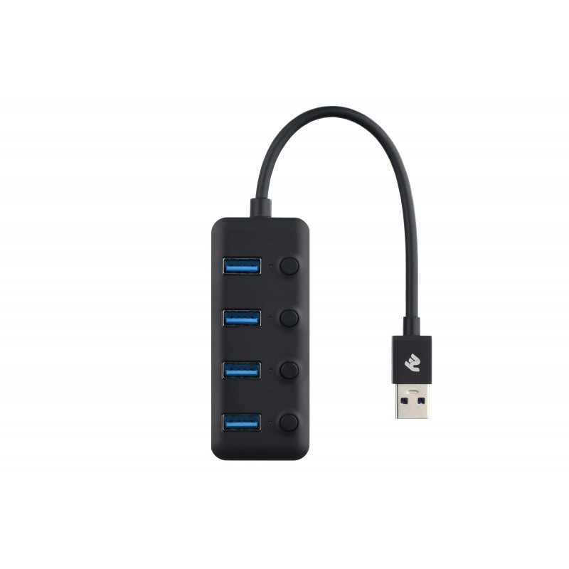 2E USB-A to 4*USB3.0, Hub with switch, 0.25 м