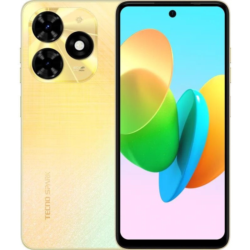 TECNO Смартфон Spark 20C (BG7n) 6.56" 8/128ГБ, 2SIM, 5000мА·год, Alpenglow Gold