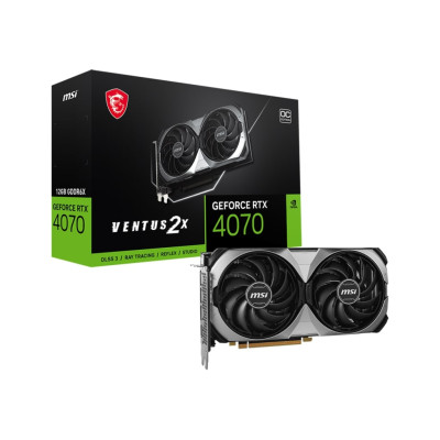 MSI Відеокарта GeForce RTX 4070 12GB GDDR6X VENTUS 2X E OC