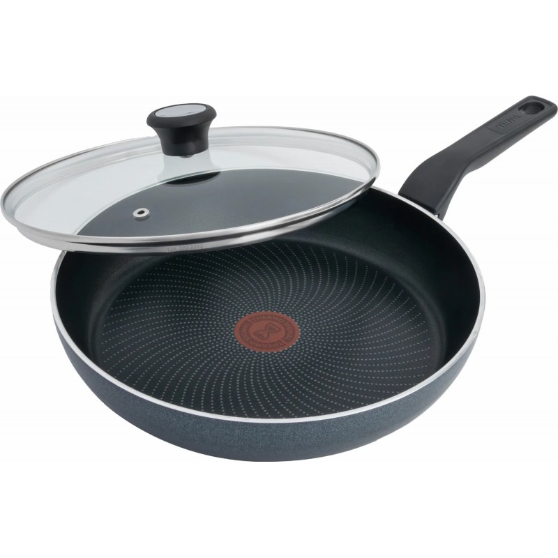 Tefal Сковорода з кришкою Generous Cook, 28см, алюміній, бакеліт, скло, чорний