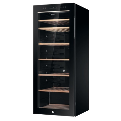 Haier Холодильник для вина, 127x49.7х58, холод.відд.-198л, зон - 1, бут-84, ST, дисплей, чорний