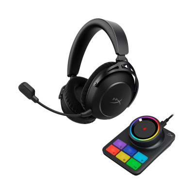 HyperX Гарнітура ігрова Cloud Alpha 2 WL/BT/mini-jack/USB-A/USB-C, 0.5м/1.5м, чорний