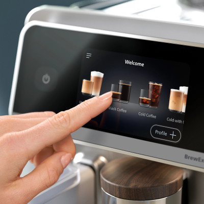 Philips Кавомашина Philips Series 8000 Cafe Aromis, 1.9л, зерно+мелена, автомат.капуч, дисплей, авторецептів -54, срібний Philips Кавомашина Philips Series 8000 Cafe Aromis, 1.9л, зерно+мелена, автомат.капуч, дисплей, авторецептів -54, срібний