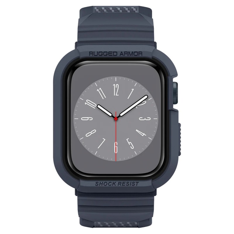 Spigen Чохол та ремінець 2в1 для Apple Watch 45mm/44mm Rugged Armor Pro, Charcoal Gray