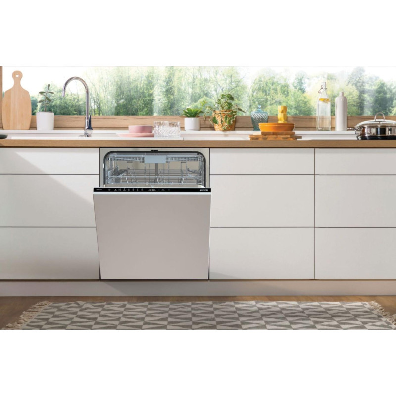 Gorenje Посудомийна машина вбудовувана, 16компл., A+++, 60см, AquaStop, автоматичне відчинення, сенсорн.упр, 3 кошики, білий