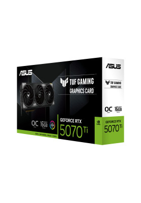 ASUS Відеокарта GeForce RTX 5070 TI 16GB GDDR7 OC TUF-RTX5070TI-O16G-GAMING