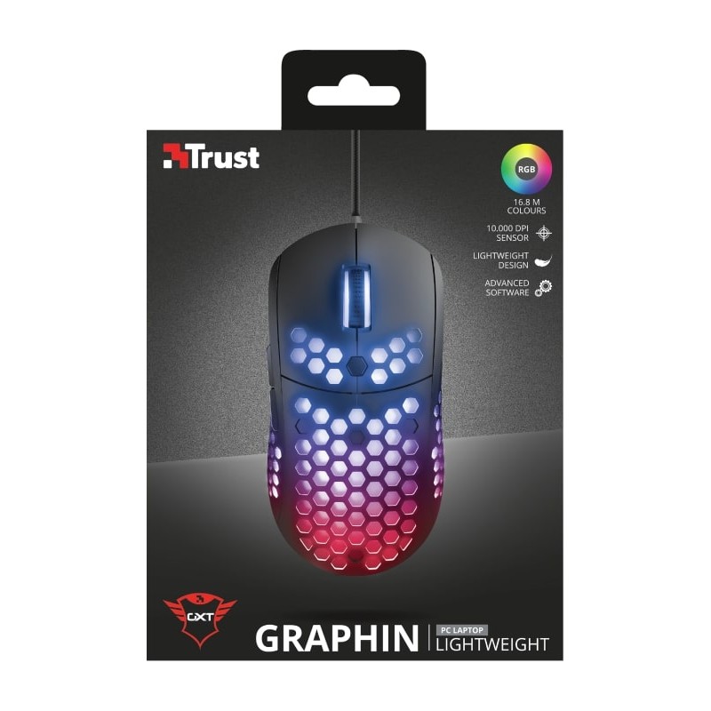 Trust GXT 960 Graphin Ultra-lightweight RGB Black