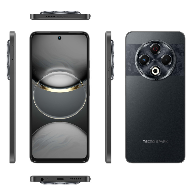 TECNO Смартфон Spark 30 (KL6) 6.78" 8/128ГБ, 2SIM, 5000мА•год, Stellar Shadow