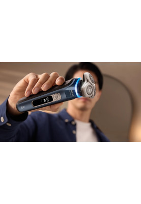 Philips Бритва електр. Series i9000 Prestige SkinIQ, бритв.головок-3, Li-Ion, сух.+волог., індикатор заряду, твердий чохол, синій