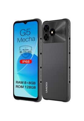 UMIDIGI Смартфон G5 Mecha (RP08) 6.6" 8/128ГБ, 2SIM, 6000мА·год, сірий