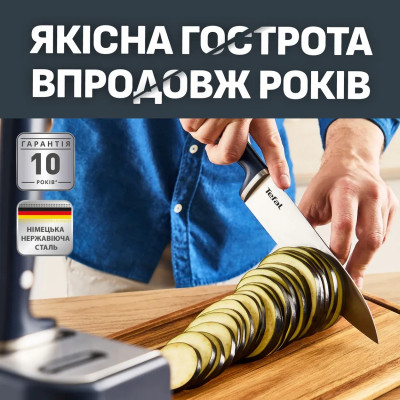 Tefal Набір ножів Tefal Ever Sharp Pro, 6 предметів, нержавіюча сталь, бакеліт, чорний Tefal Набір ножів Tefal Ever Sharp Pro, 6 предметів, нержавіюча сталь, бакеліт, чорний