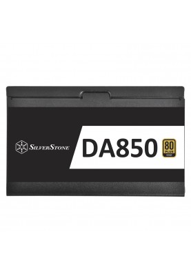 SilverStone Блок живлення Decathlon (850W), >90%, 80+ Gold, 120мм, 1xMB 24pin(20+4), 2xCPU 8pin(4+4), 6xMolex, 8xSATA, 6xPCIe 8pin(6+2)