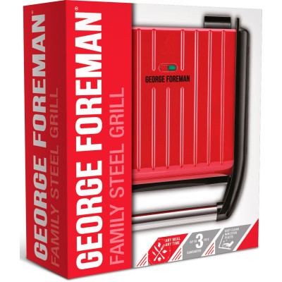 Russell Hobbs Електрогриль George Foreman 25040-56 Family Steel Grill