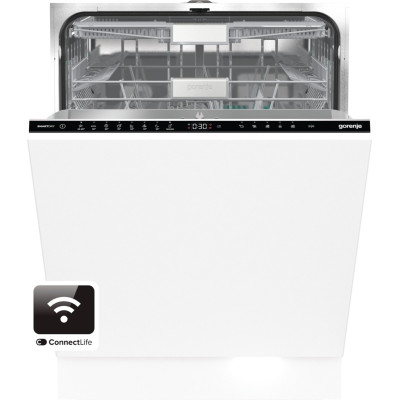 Gorenje Посудомийна машина вбудовувана, 16компл, інверторн, A+++, 60см, TotalDry, Wi-Fi, 3 кошики, білий