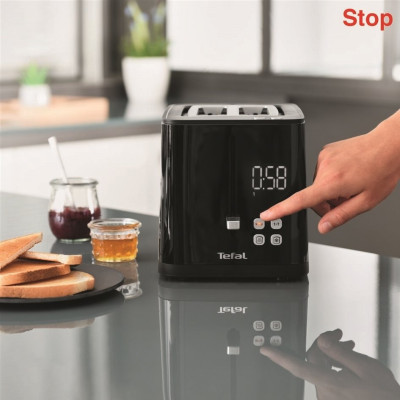Tefal Тостер Digital, 850Вт, пластик, LED дисплей, чорний Tefal Тостер Digital, 850Вт, пластик, LED дисплей, чорний