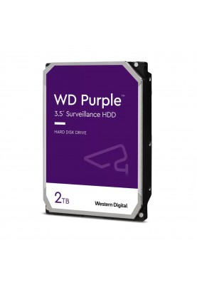 WD Жорсткий диск 2TB 3.5" 256MB SATA Purple Surveillance