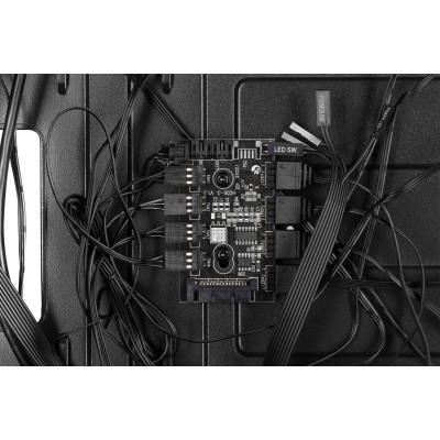 2E Gaming Корпус Turbo G2057B без БЖ 2xUSB3.0, 1xUSB2.0, 1x200мм, ARGB, 3x120мм ARGB, VGA 345мм, LCS ready, HUB, TG Side Panel, ATX, чорний