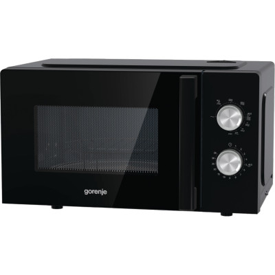 Gorenje Мікрохвільова піч, 20л, хутро. кер., 800Вт, гриль, чорний