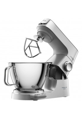 Kenwood Кухонная машина Titanium Chef Baker, 1200Вт, чаша-метал, корпус-метал, насадок-3, вбудовані ваги, дисплей, срібний