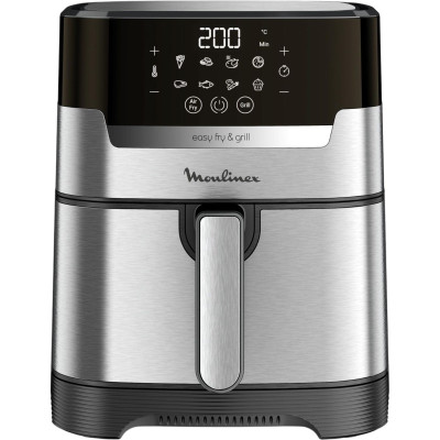 Moulinex Мультипіч EasyFry&Grill Digital, 1550Вт, чаша-4.2л, сенс. керув., пластик, сірий