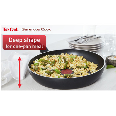 Tefal Сковорода Generous Cook ВОК, 28см, алюм.