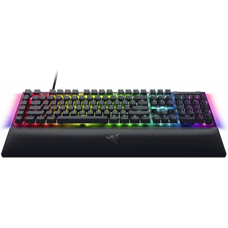 Razer Клавіатура механічна BlackWidow V4, 114key, Yellow Switch, USB-A, EN/RU, RGB, чорний
