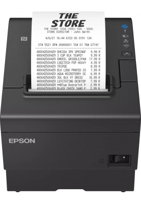 Epson Принтер спеціалізований TM-T88VII RS-232/USB/Ethernet I/F Incl.PC Black