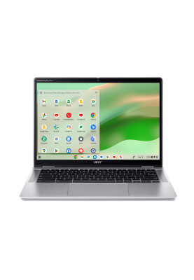 Acer Ноутбук Chromebook Spin CP314-2HN 14" WUXGA IPS Touch, Intel i3-N305, 8GB, F256GB, UMA, ChromeOS, сріблястий