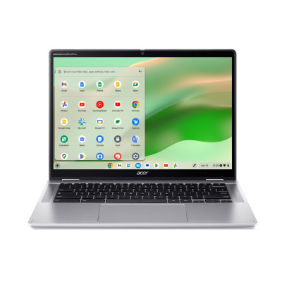 Acer Ноутбук Chromebook Spin CP314-2HN 14" WUXGA IPS Touch, Intel i3-N305, 8GB, F256GB, UMA, ChromeOS, сріблястий