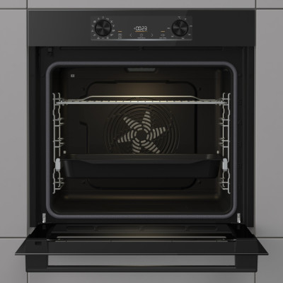 Gorenje Духова шафа Gorenje електрична, 77л, A+, дисплей, IconLed, піроліз, готув. на різн рівнях, чорний