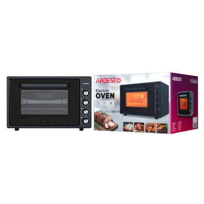 ARDESTO Піч електрична, 70л, 2000Вт, механіч., конвекція, подвійне скло, антрацит