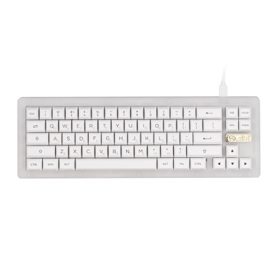 Akko Клавіатура механічна ACR Pro 68 68Key, CS Crystal, USB-A, Hot-swappable, EN/UKR, RGB, Білий