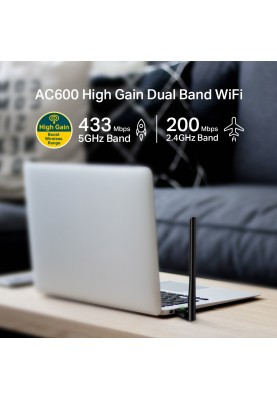 TP-Link WiFi-адаптер Archer T2U plus AC600 USB2.0 ext. ant