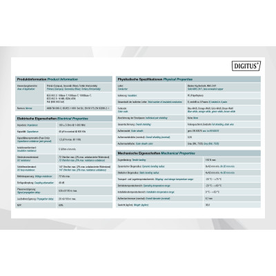 Digitus Кабель CAT 5e F-UTP, 100m, AWG 24/1, PVC, сірий