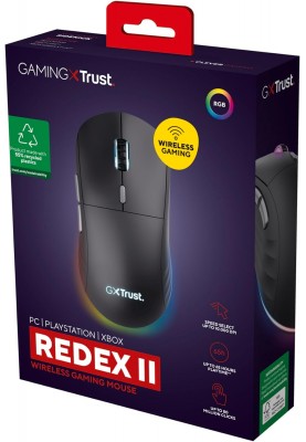 Trust Миша GXT 926 REDEX II, WL/USB-A/USB-C, чорний